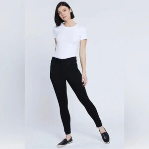 Seven7 The Curvy High Rise Black Legging Denim Jeans Size 10